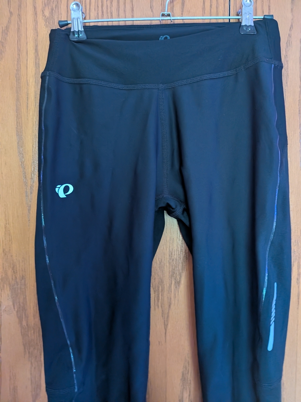 Pearl Izumi Black Cycling Leggings with Logo and Reflective Trim